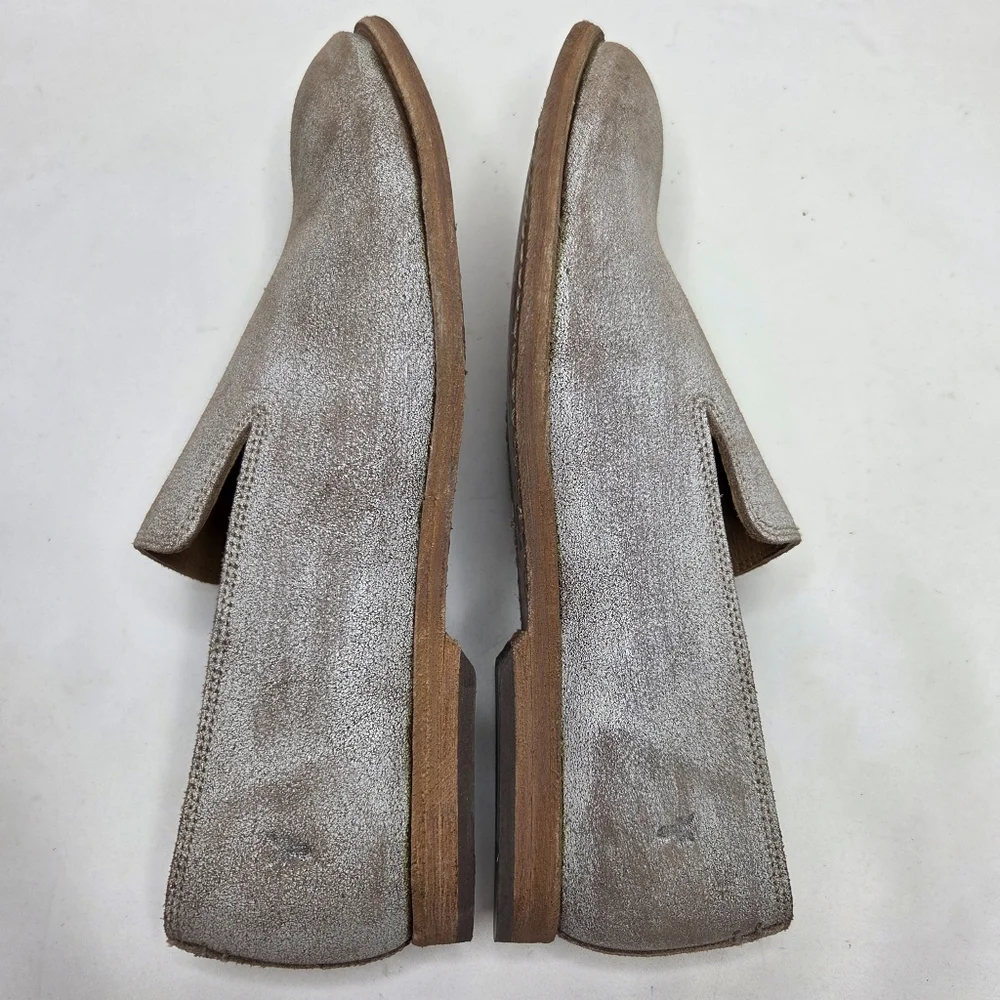 Frye Chris Venetian Slip-On Loafer Shoes Casual NWOB Distressed Mushroom Mens 9D - Picture 7 of 11